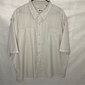 World Wide Sportsman Mens 3XL Ultimate Angler Vented Fishing Shirt Beige Khaki